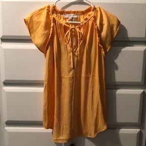 Ann Taylor Loft yellow blouse